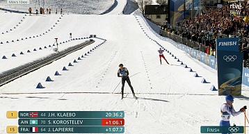 Савелий Коростелев пришел на 15 месте в гонке на 10 км Олимпиады