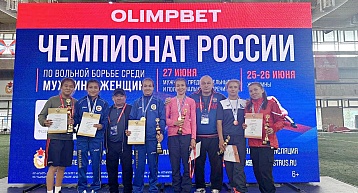 Спортсмены ЦСП ПК - победители и призеры Чемпионата России по вольной борьбе