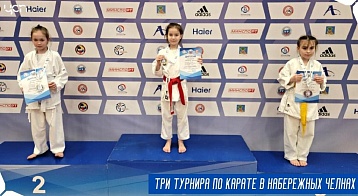 Медали окружных турниров по карате
