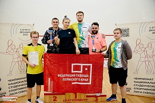 Студенты пермских вузов серебряные призеры турнира по сквошу