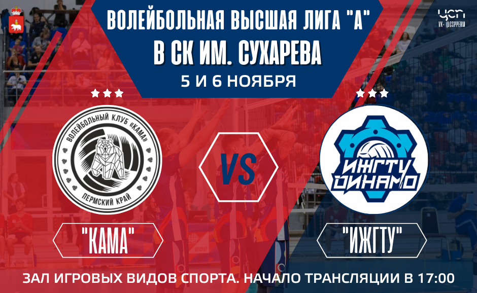 ONLINE. "Кама" - "ИжГТУ-Динамо", 2 матч - Центр спортивной подготовки ...